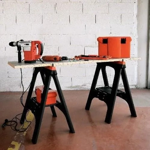 Tood Folding Trestles - Set of 2 - 60x10x80 cm - Max Load 200 kg