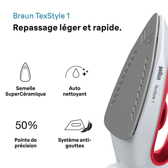 BRAUN Iron with Removable Reservoir - 31x16x13 cm - 1200 g