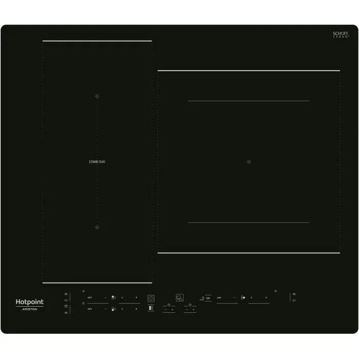 HOTPOINT Induction Hob - 3 Zones - 59 x 51 cm - HB2760BNE - 7200W - Black