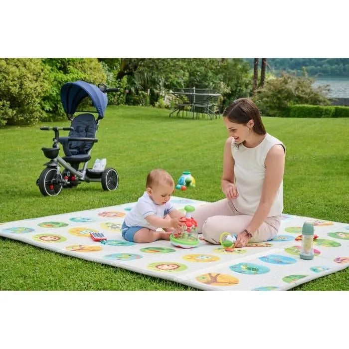Chicco Maxi 2-in-1 Playmat, Safe Play Area with Cheerful Graphics and Adorable Animals
