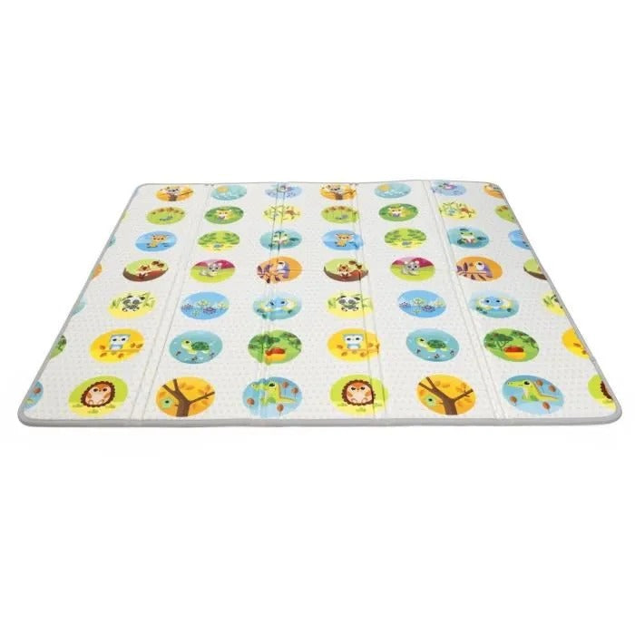 Chicco Maxi 2-in-1 Playmat, Safe Play Area with Cheerful Graphics and Adorable Animals