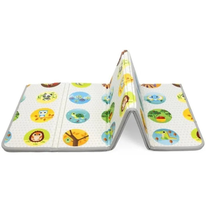 Chicco Maxi 2-in-1 Playmat, Safe Play Area with Cheerful Graphics and Adorable Animals