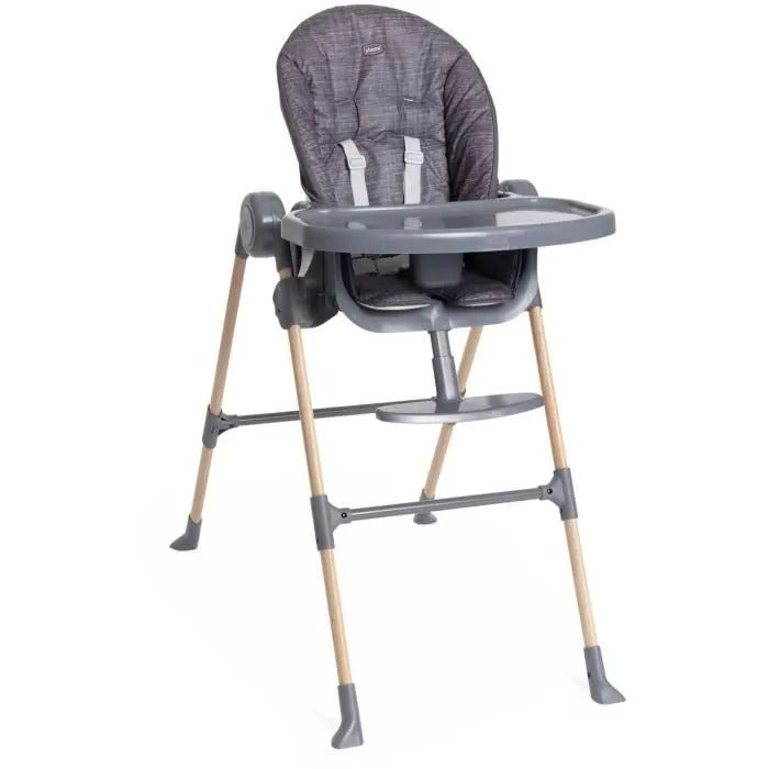 CHICCO Polly Essential High Chair 0/3 years, Coal Grey