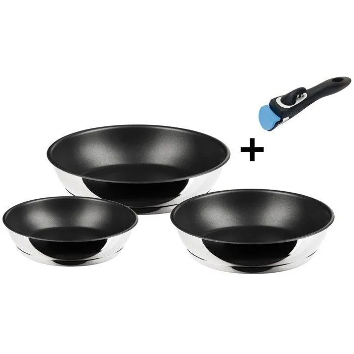 INOXIBAR Frying Pan - 29 x 31 cm - Heavy Duty - All Heat Sources
