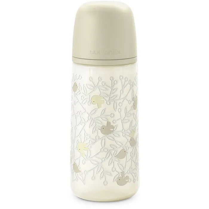 SUAVINEX Birdies Baby Bottle - 360 ml - 6 Months and Over - Beige - SX Pro L Teat