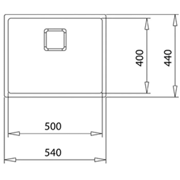 TEKA Kitchen Sink 51x59x23 cm - 5020 g
