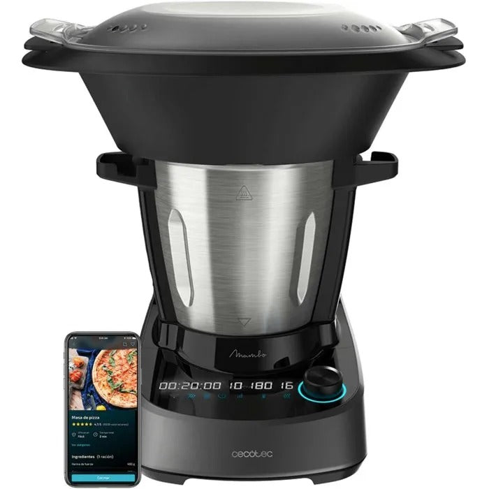 CECOTEC Food Processor 1600W 3.3 L Black Stainless Steel