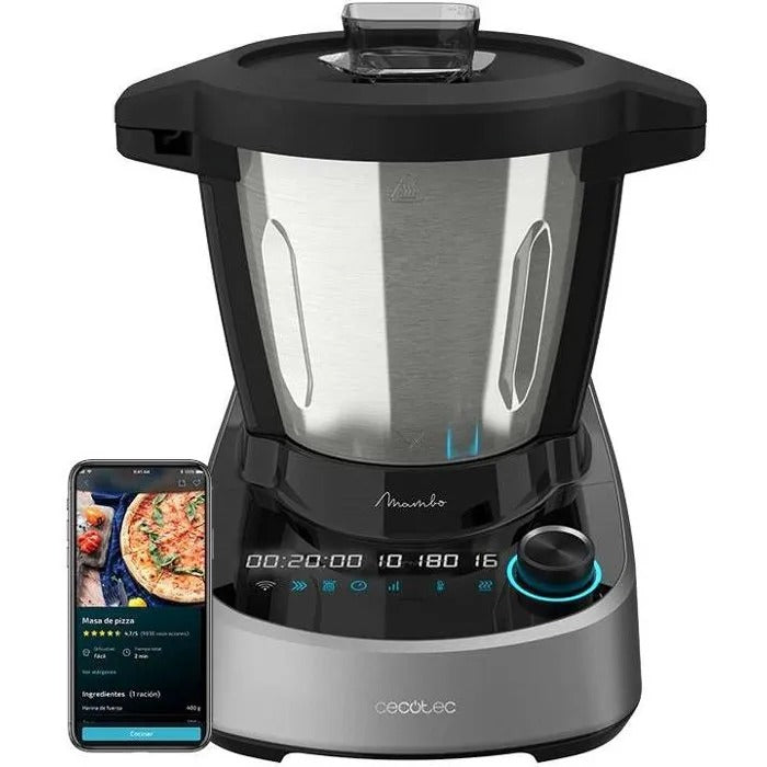 CECOTEC Food Processor 1600W 3.3 L Black Stainless Steel