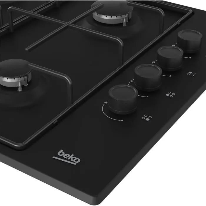 BEKO Gas Hob - 4 Burners - 60 cm - HIGG64123SB