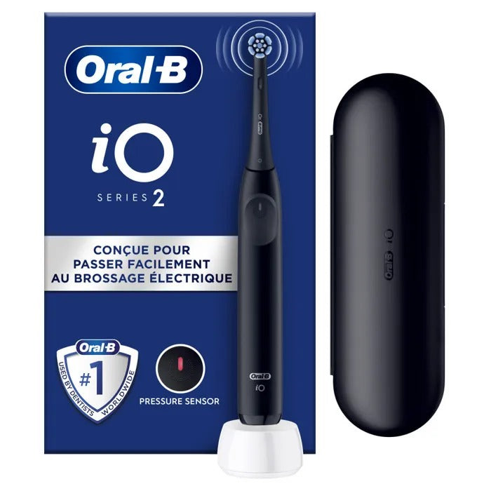 Oral-B Electric Toothbrush - iO2 - Black - 3 Brushing Modes - 2-Minute Timer