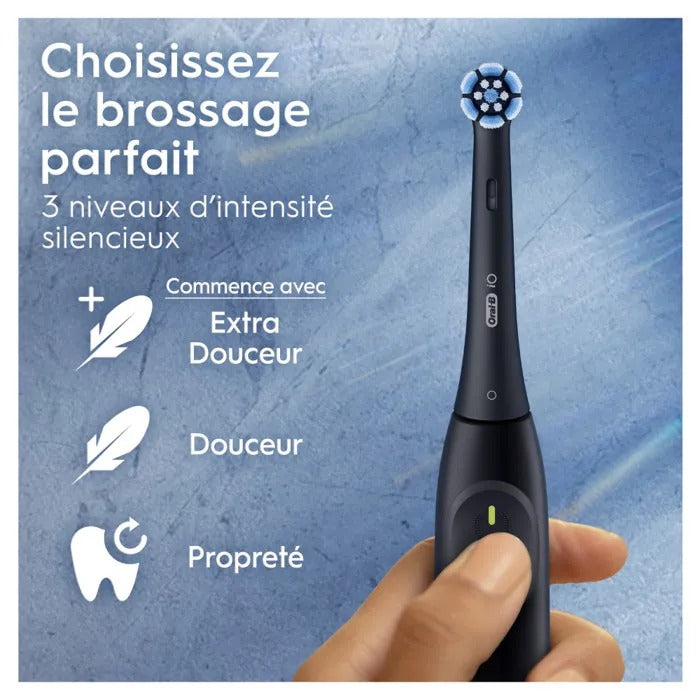 Oral-B Electric Toothbrush - iO2 - Black - 3 Brushing Modes - 2-Minute Timer
