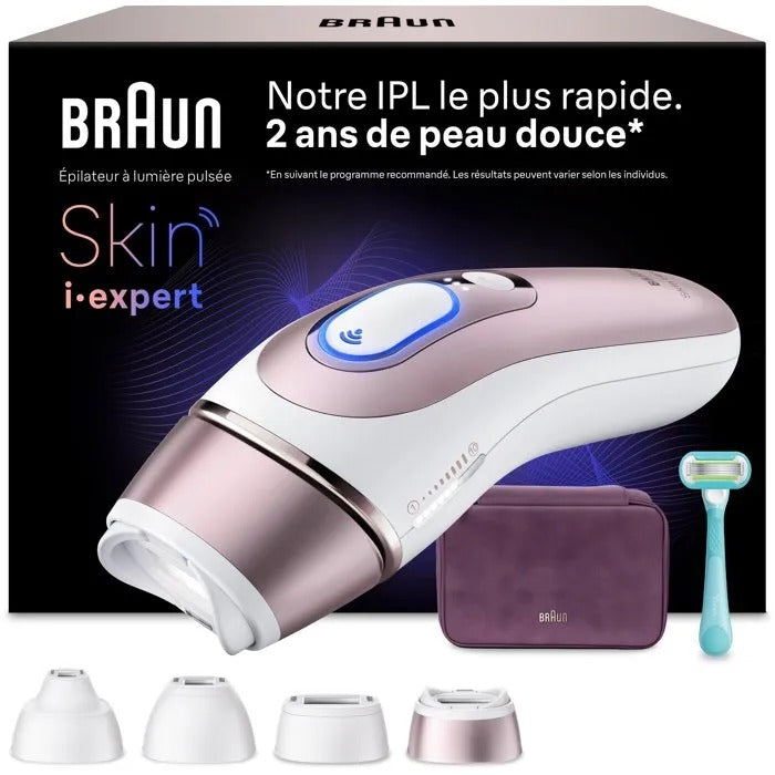 BRAUN IPL Hair Removal System - Semi-permanent - Pulsed Light - Laser - Electrolysis