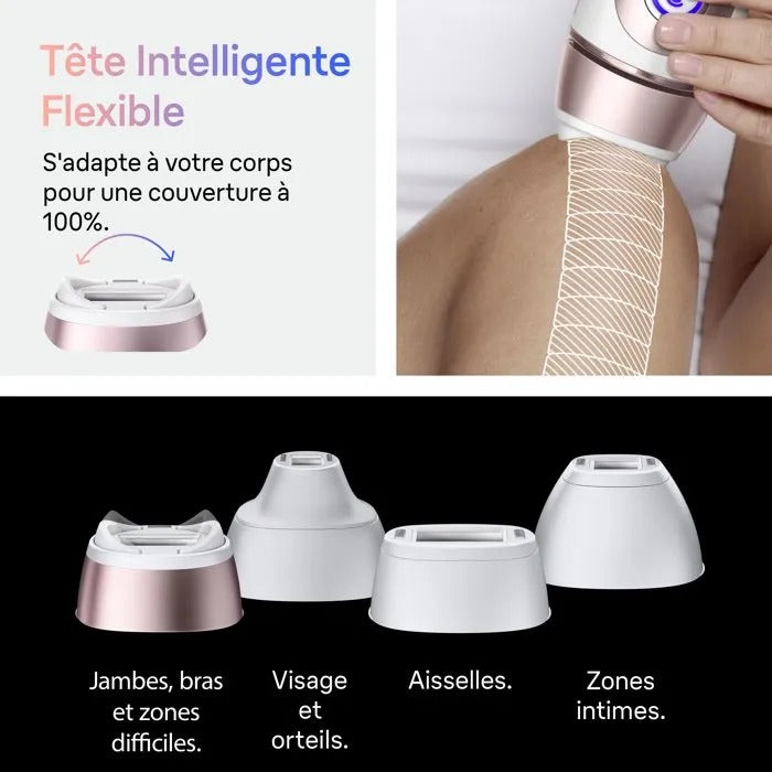 BRAUN IPL Hair Removal System - Semi-permanent - Pulsed Light - Laser - Electrolysis