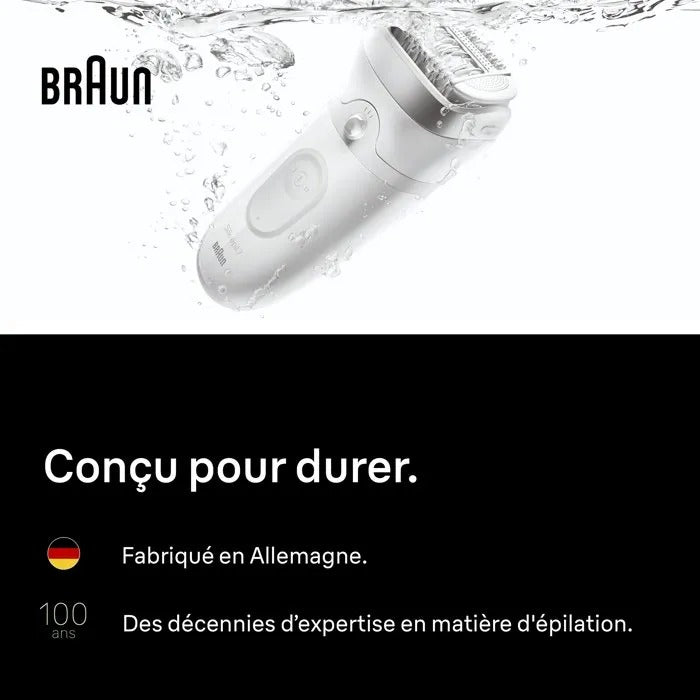 BRAUN Electric Epilator for Beauty and Well-being - 13x22x8 cm