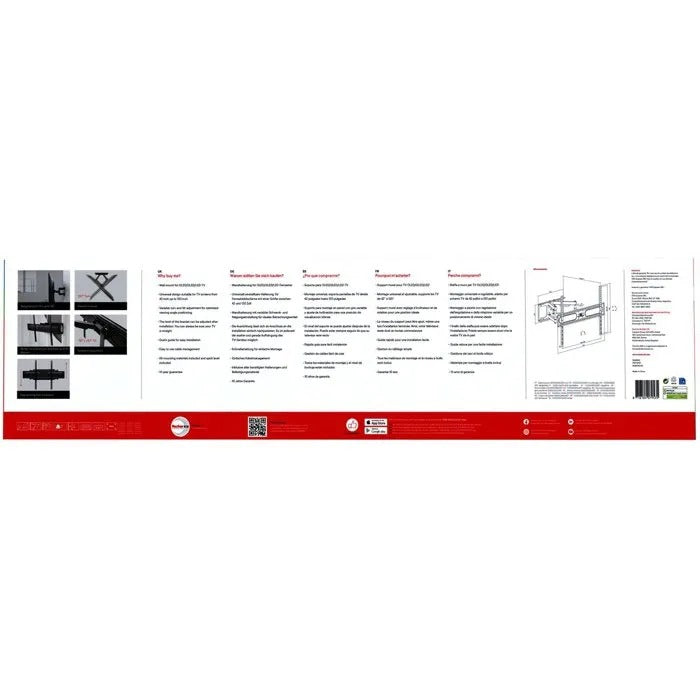 ONE FOR ALL TV Wall Mount 107 cm x 28 cm x 13 cm - 12950 g