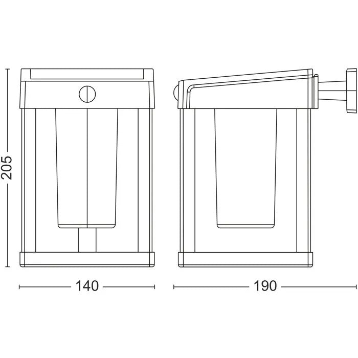 PHILIPS Outdoor Wall Light 17 cm x 16 cm x 25 cm - 760 g