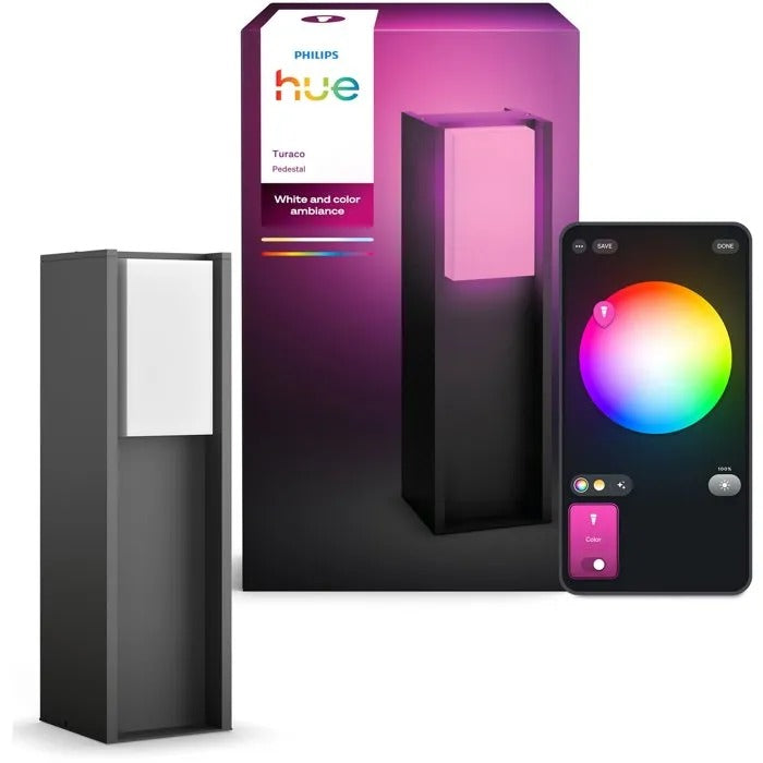PHILIPS HUE Garden Lamp Post - Outdoor Lighting - 44 cm Length - 1960 g