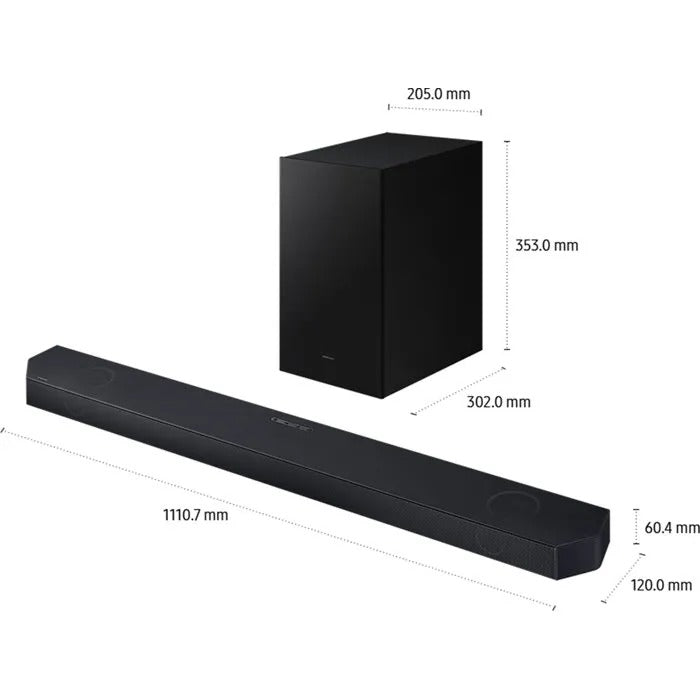 SAMSUNG Soundbar - 118 cm x 47 cm x 27 cm - 13690 g