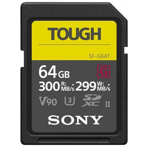 Sony SF-G Series SF-G64 - Flash Memory Card - 64GB - UHS-II U3/ Class10 - SDXC UHS-II (SF64TG)