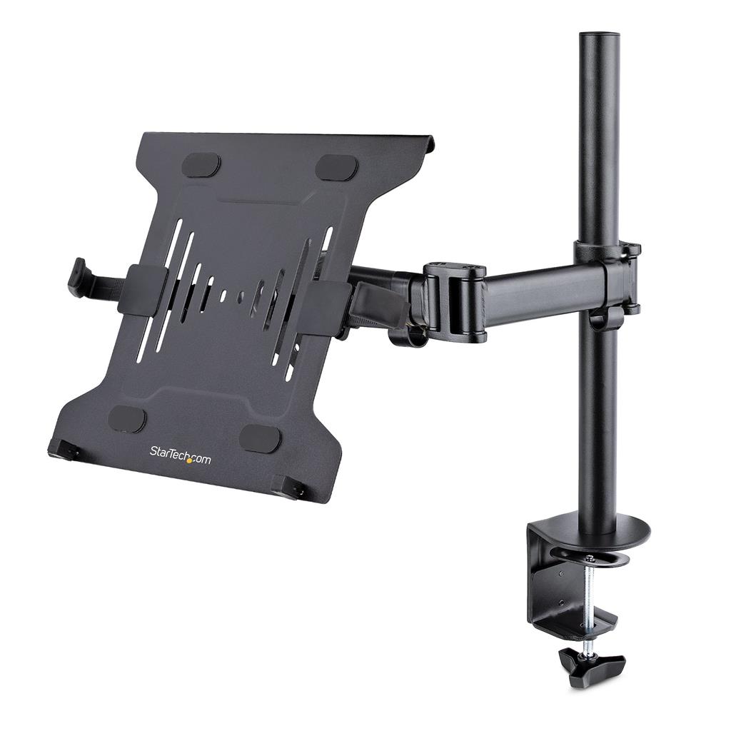 StarTech.com Monitor and Laptop Mount - Monitor Arm/Notebook Arm with Desk Mount - Up to 34" (8 kg) Monitors and 4.5 kg Laptops -