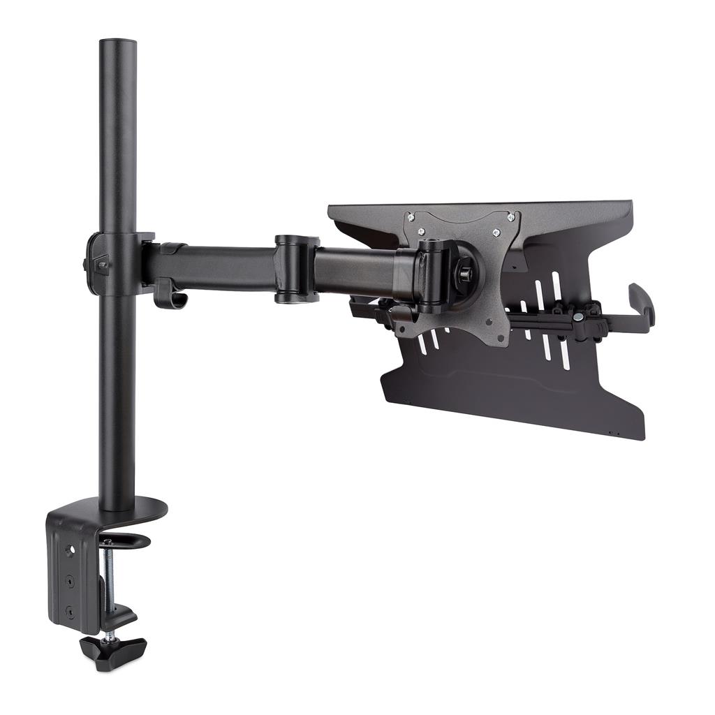 StarTech.com Monitor and Laptop Mount - Monitor Arm/Notebook Arm with Desk Mount - Up to 34" (8 kg) Monitors and 4.5 kg Laptops -