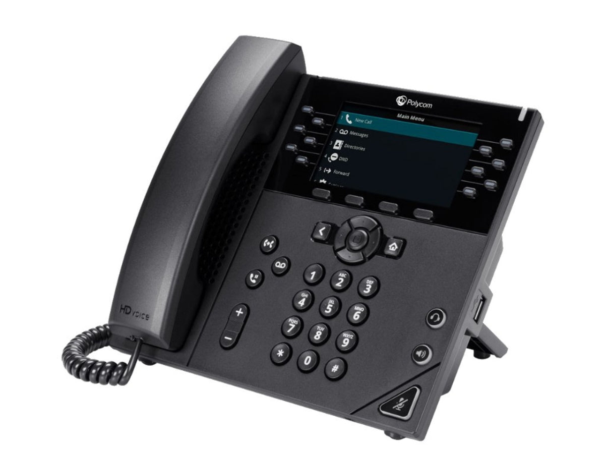HP POLY VIDEO Poly VVX 450 - VoIP Phone - 12 Lines - Black 8B1L7AA AC3