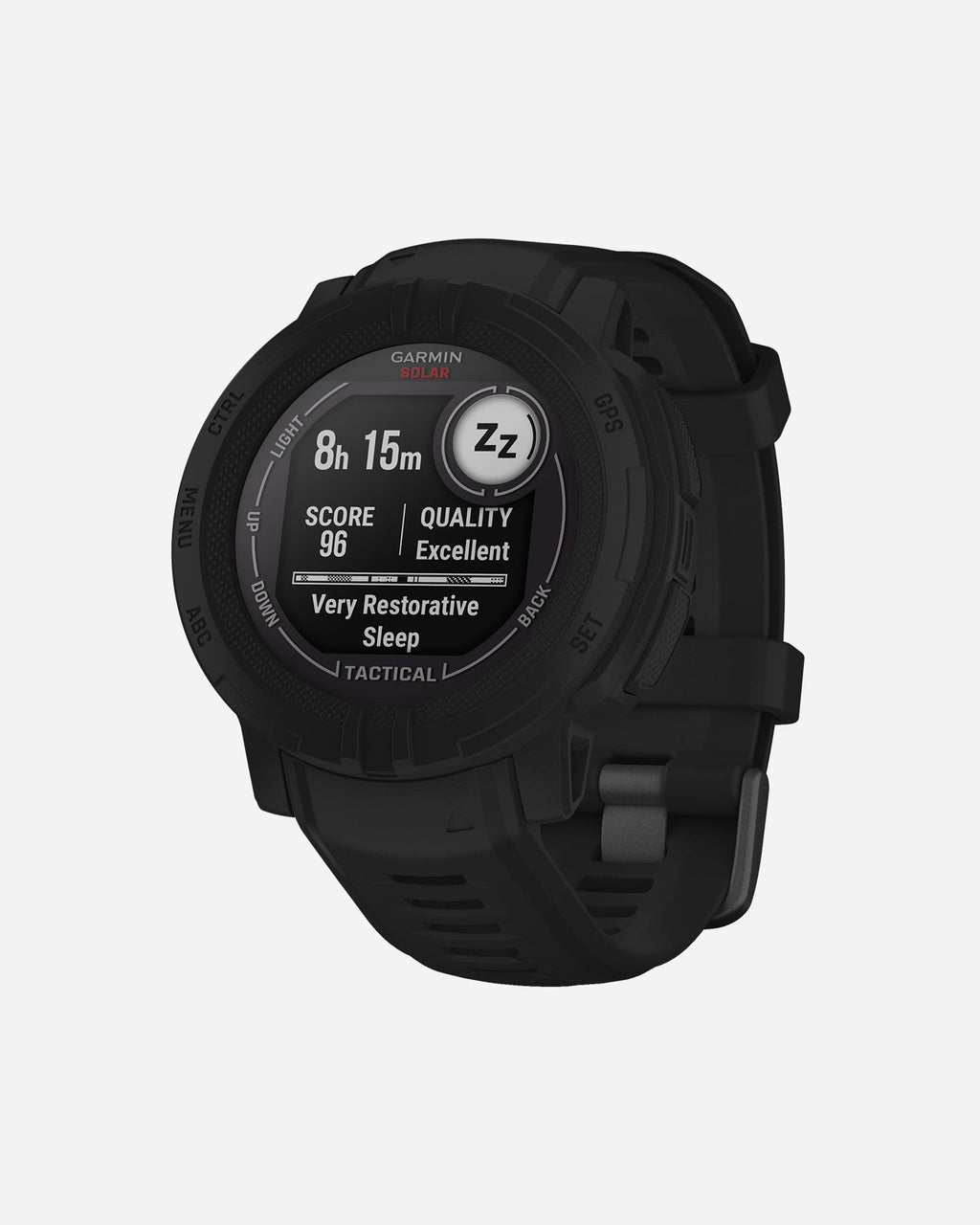 Garmin Instinct 2 Solar - Tactical Edition - 45 mm - Black Sports Watch - Silicone Strap - 135-230 mm Wrist Size (010-02627-03)