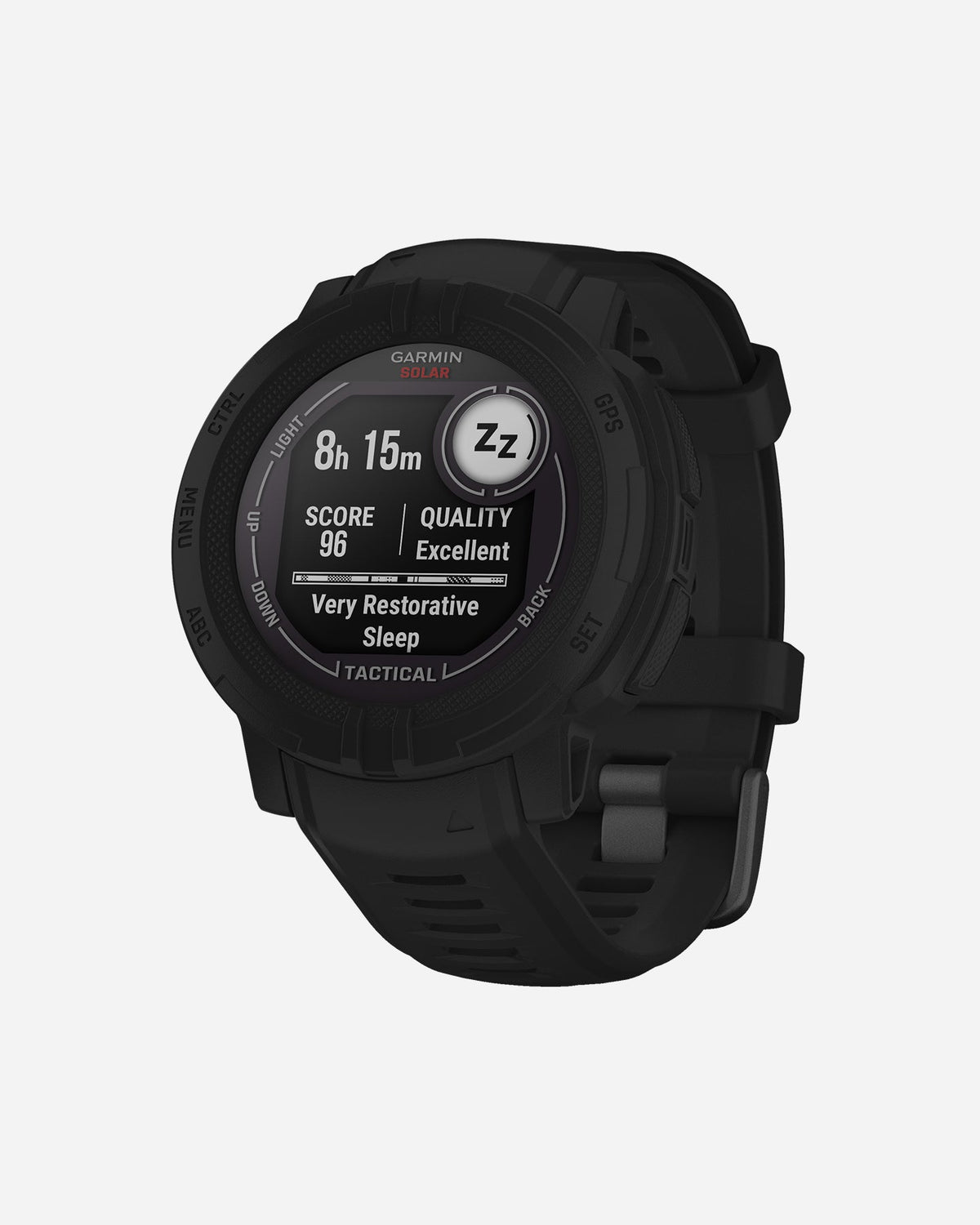 Garmin Instinct 2 Solar - Tactical Edition - 45 mm - Black Sports Watch - Silicone Strap - 135-230 mm Wrist Size (010-02627-03)