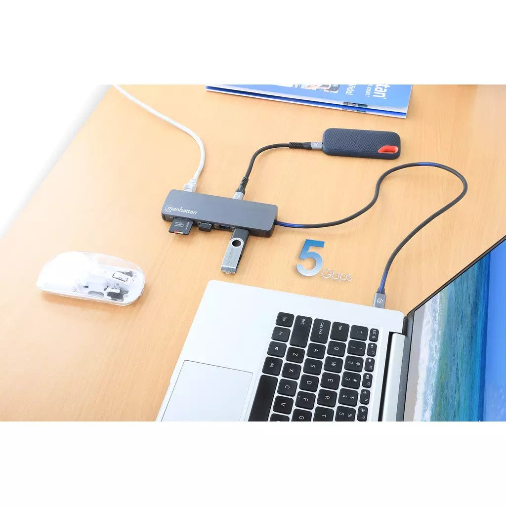 Manhattan Docking Station - USB-C 3.2 Gen 1 - Model 190459