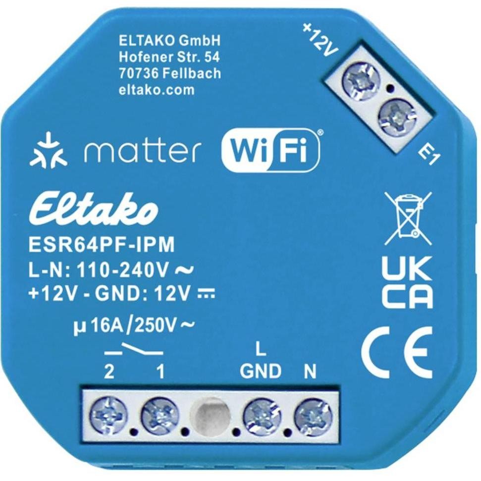Eltako Impulse Switching Relay Matter via Wi-Fi ESR64PF-IPM