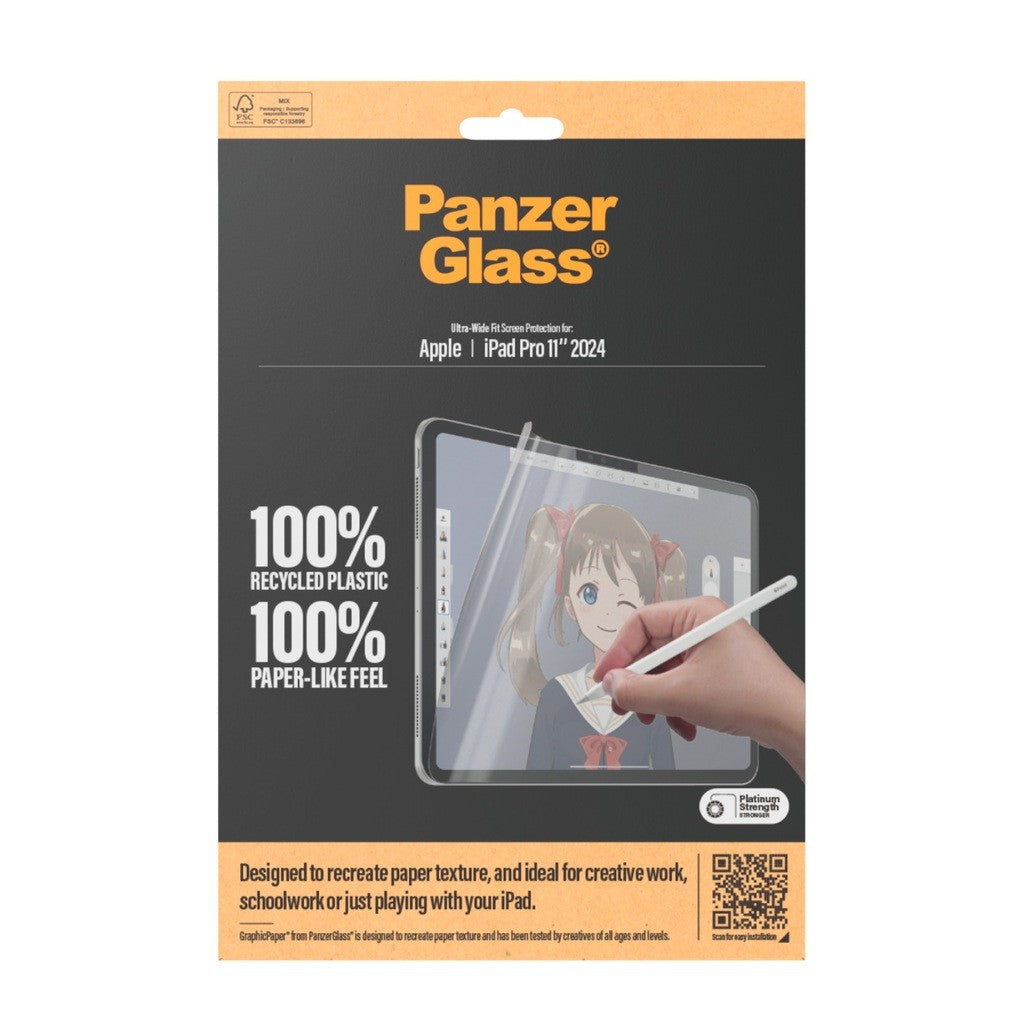 PanzerGlass - Ultra-Wide Fit Screen Protector for Apple 11-inch iPad Pro M4 - 2832