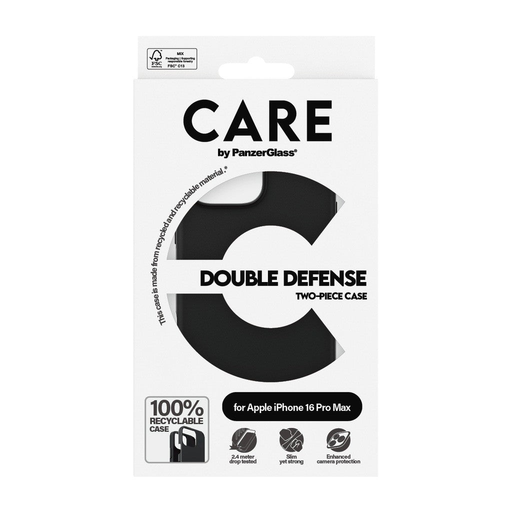 PanzerGlass CARE by PG Dub Def BLK iPhone16 6.9 Pro Case (1336)