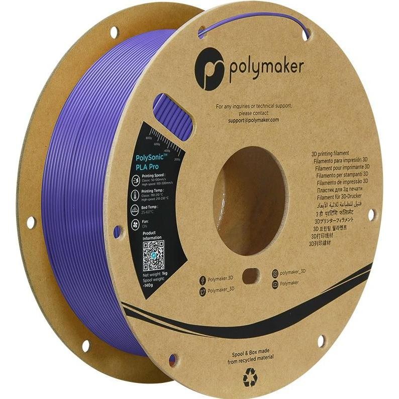 POLYMAKER PLA PRO HS TOUGH 1.75 mm Purple 1 kg 3D Filament PA13008