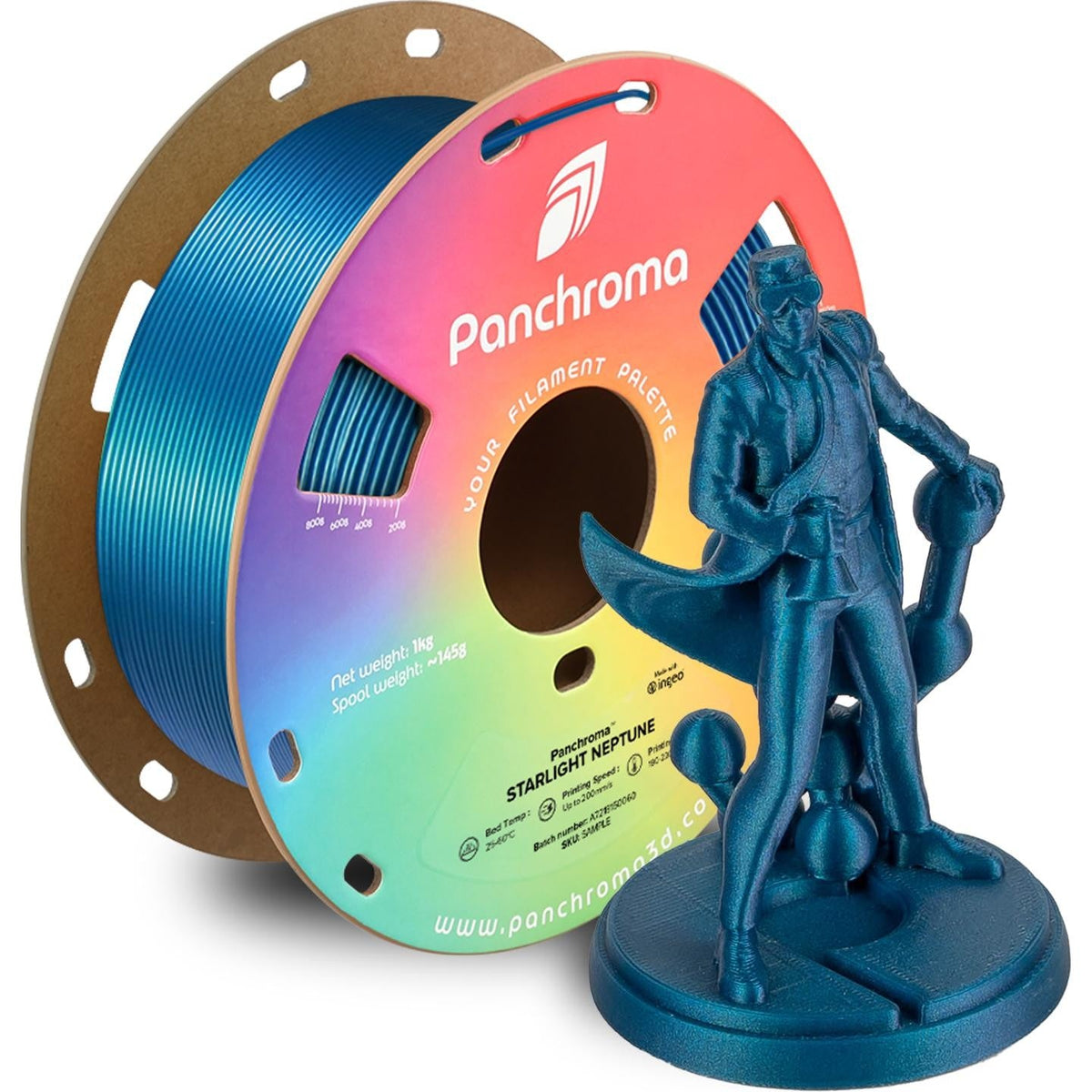 Polymaker Panchroma PLA Starlight - Color-Changing Filament - For FFF/FDM 3D Printers CA02021