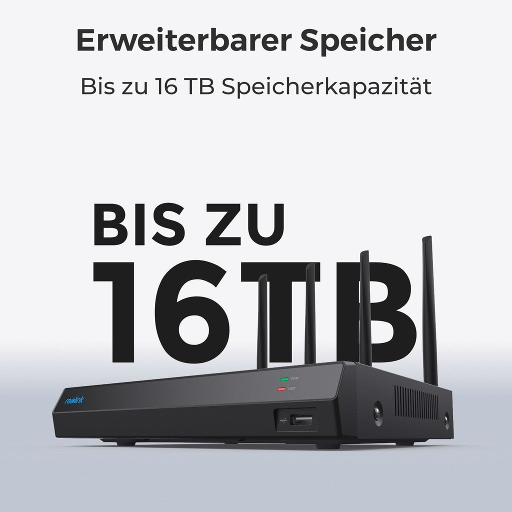 Reolink NVS12W - 12-Channel Wi-Fi 6 NVR with 2TB HDD