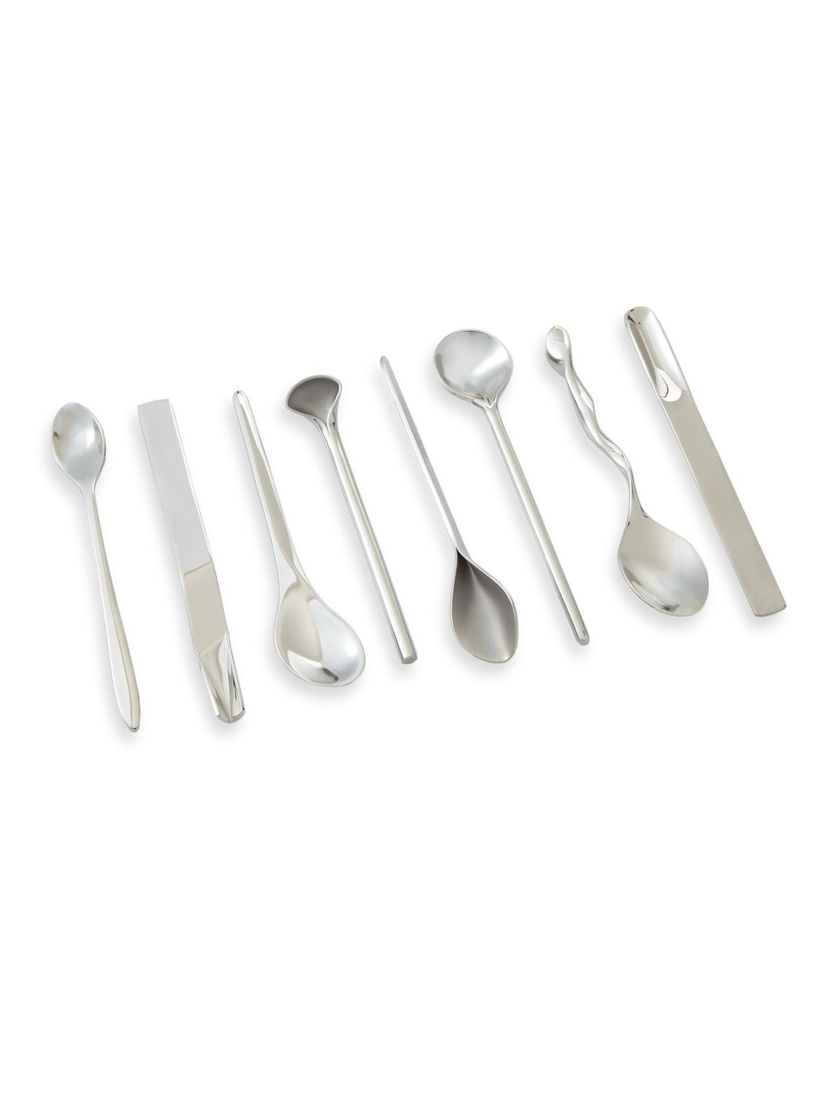 Alessi Il caffè Coffee Spoons Stainless Steel 8 Pieces (MSPOONSET)
