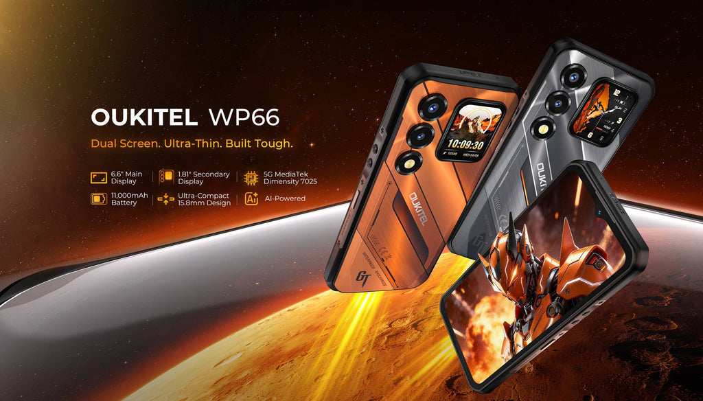 OUKITEL Smartphone WP66 12GB/512GB Black